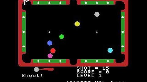 Super Billiards (MSX, rom, 1983 Hal Laboratory)