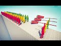 100x NINJA OF COLORS vs 3x EVERY RANGED GOD - Totally Accurate Battle Simulator TABS