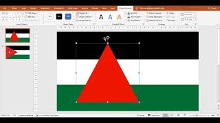 How to Make Jordan flag in PowerPoint screenshot 1