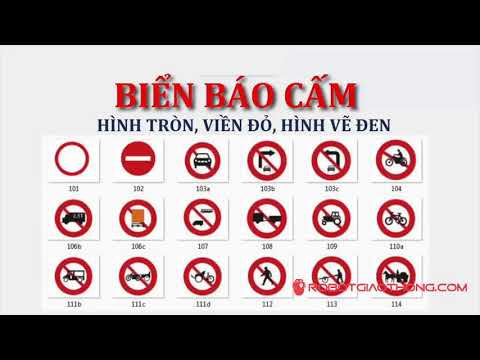 TRẢ LỜI LUẬT GIAO THÔNG: Các loại biển báo trong quy chuẩn 41