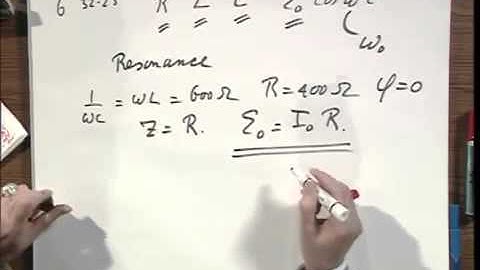 8.02x - Module 09.06 - Driven RLC Circuit at Resonance. LC Circuit in series (not driven)