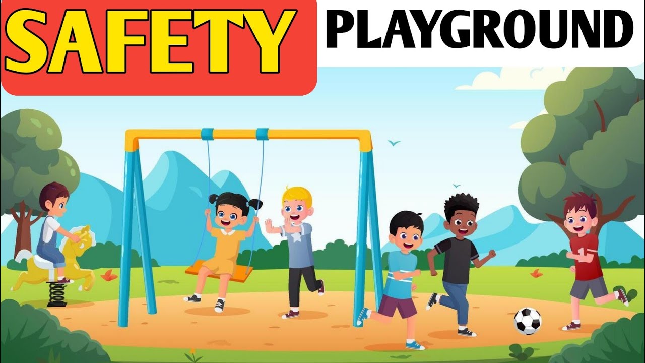 Playground safety song| Nursery song rhyme | cartoon Animation video ...