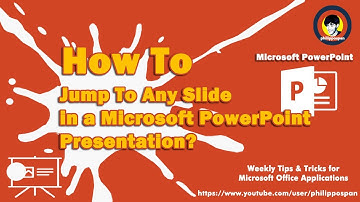 How To Jump To Any Slide In A Microsoft PowerPoint Presentation?