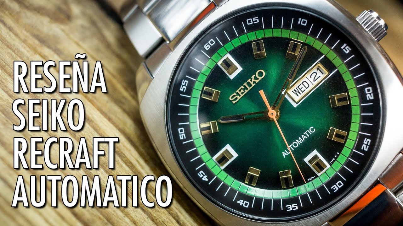 Reseña Seiko Recraft SNKM97 Estilo Vintage Reloj Automatico en Español -  YouTube