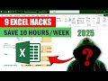 9 FAST Excel Hacks to Save You HOURS of Work