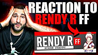 THE 4 FINGERS PLAYER RENDY R REACTION FREE FIRE ( BLACK SHARK MOBILE )