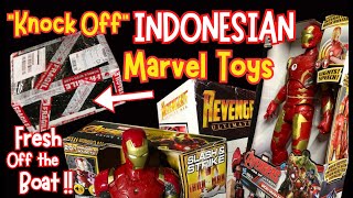 EP. 46 More KNOCK OFF Indonesian Marvel Action Figures.. Iron Man and HulkBuster.