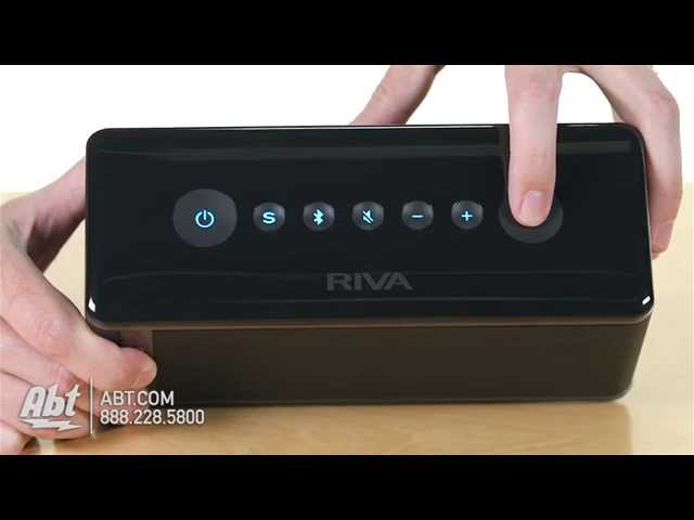 RIVA Turbo X Black Premium Portable Bluetooth Mobile Speaker RTX01B - Overview