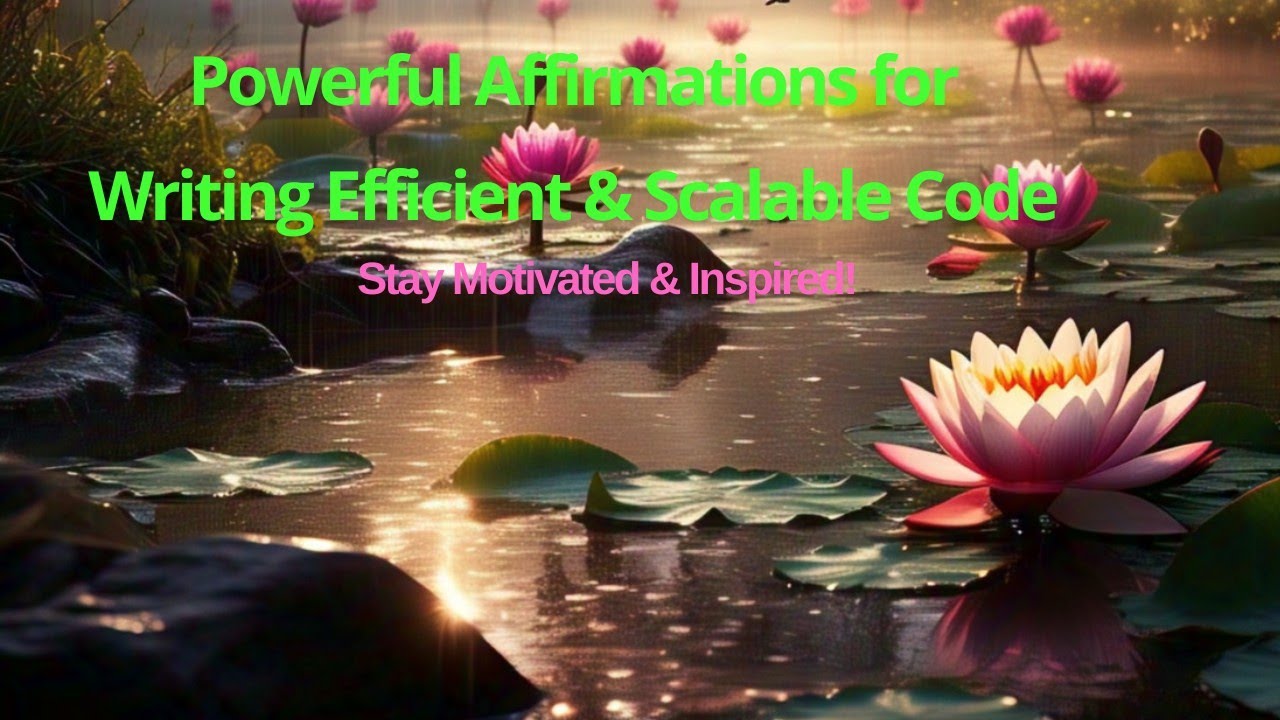 "Powerful Affirmations for Writing Efficient & Scalable Code | Stay ...