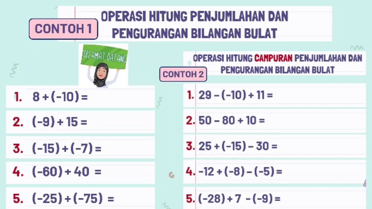 Contoh Soal Garis Bilangan Kelas 5 Sd - Soal Kelasmu