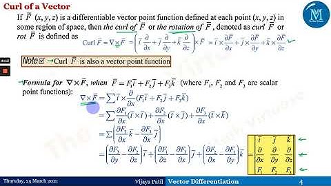 Vector Differentiation | Concepts - divergence, curl, solenoid, conservative field, scalar potential