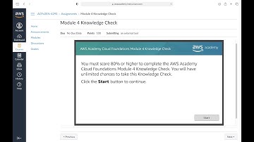 AWS Academy Cloud Foundation .Module 4 Knowledge Check.