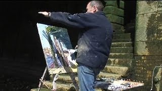 George Rowlett painting the Thames