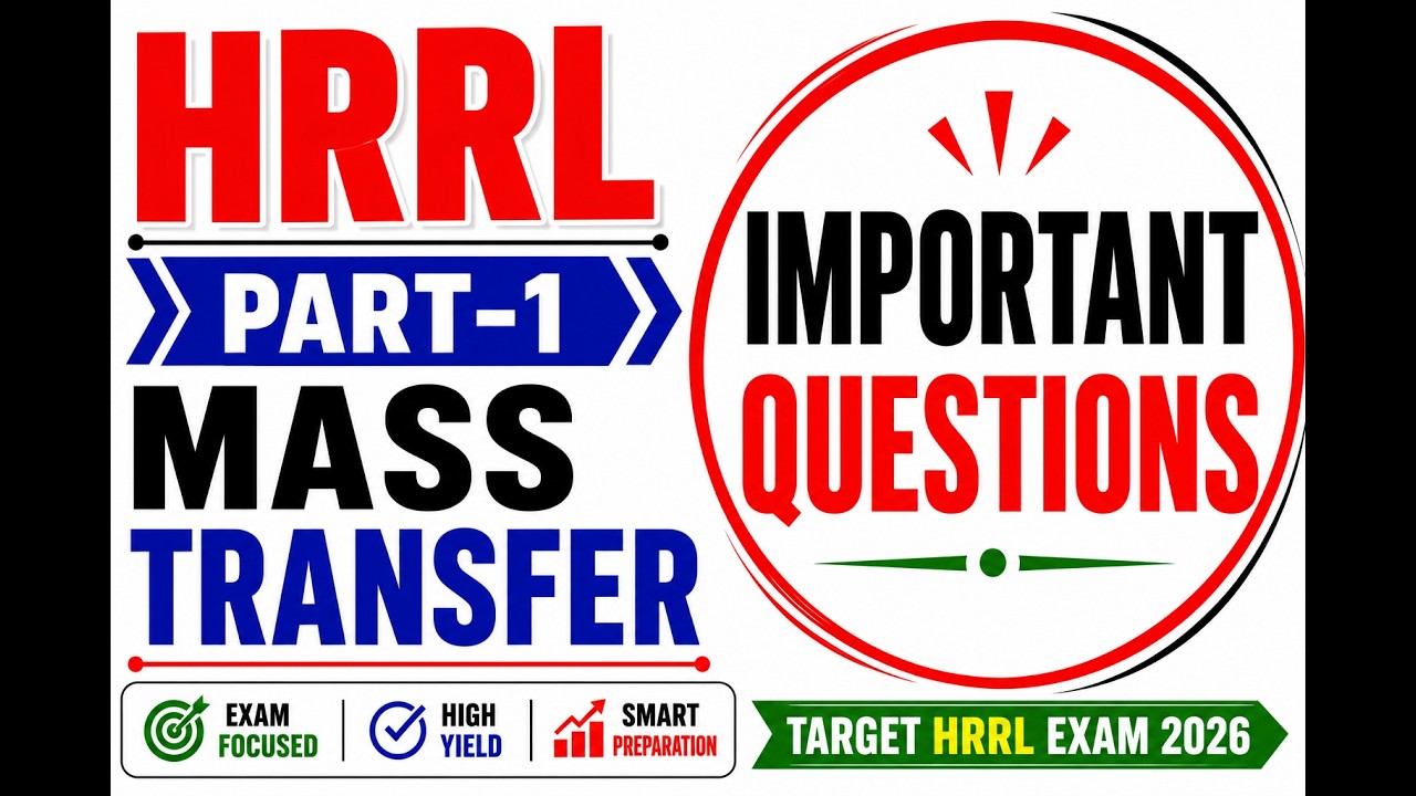 P-1| Mass Transfer | Important Questions | JE-Chemical | HRRL