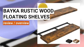 Reviewing the BAYKA 36 Rustic Floating Shelves Perfect for Any Room
