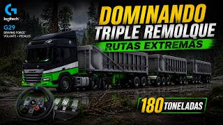 ⚡ Ruta Mortal + Triple Remolque + 180 Toneladas =camión DAF Desafío Total