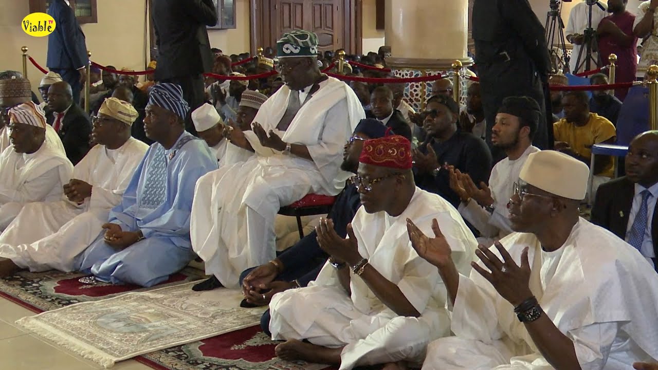Lagos Imam Speaks As Tinubu Attends Juma'at Prayer At Lekki Central Mosque
