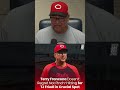 Terry Francona on his decision to not pinch hit for TJ Friedl against a lefty.
