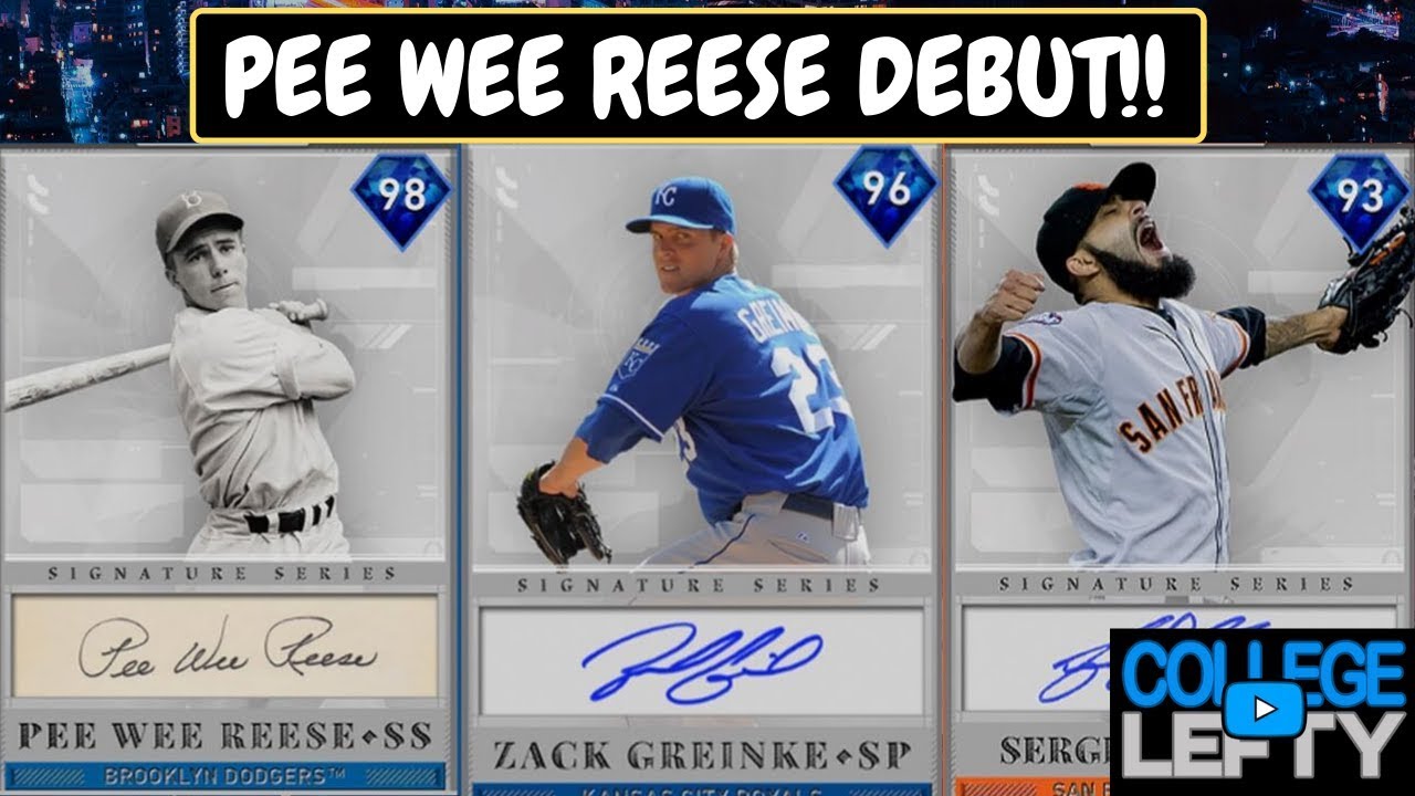 98 Ovr Signature Series Pee Wee Reese Debut! MLB The Show 19