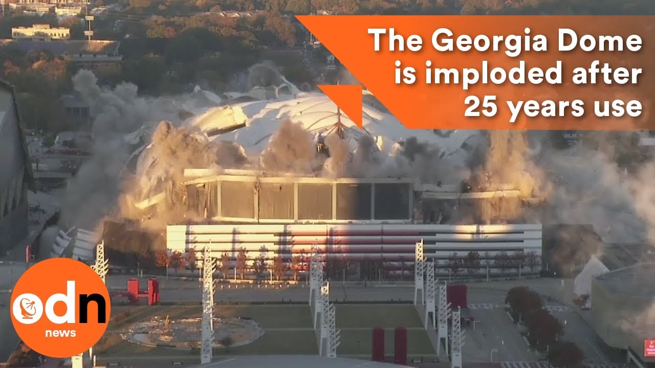 The Georgia Dome is imploded after 25 years use