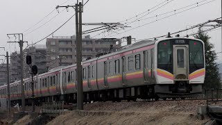 E129系B10+A17編成　信越本線下り普通441M　長岡→新潟【4K】