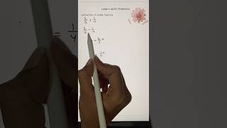 Subtraction of fractions step by step #grade5math #maths #fractions #exam #subtract