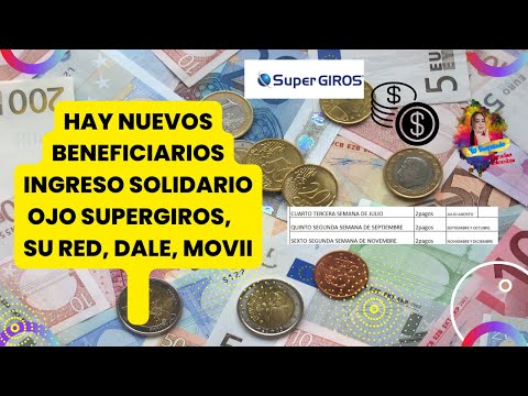 ✅NUEVOS BENEFICIARIOS INGRESO SOLIDARIO GIRO 28 Y 29 YA PAGOS MOVII, DALE, BBVA.....