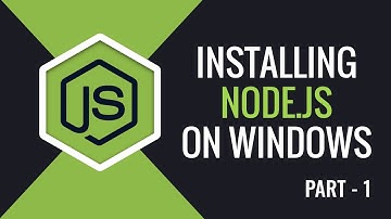 learn Installing Node.js On windows | Part 1 | Eduonix