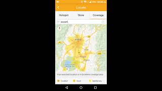 Reliance Jio 4G Tower Signal Coverage Map View of Assam meghalaya manipur tripura nagaland