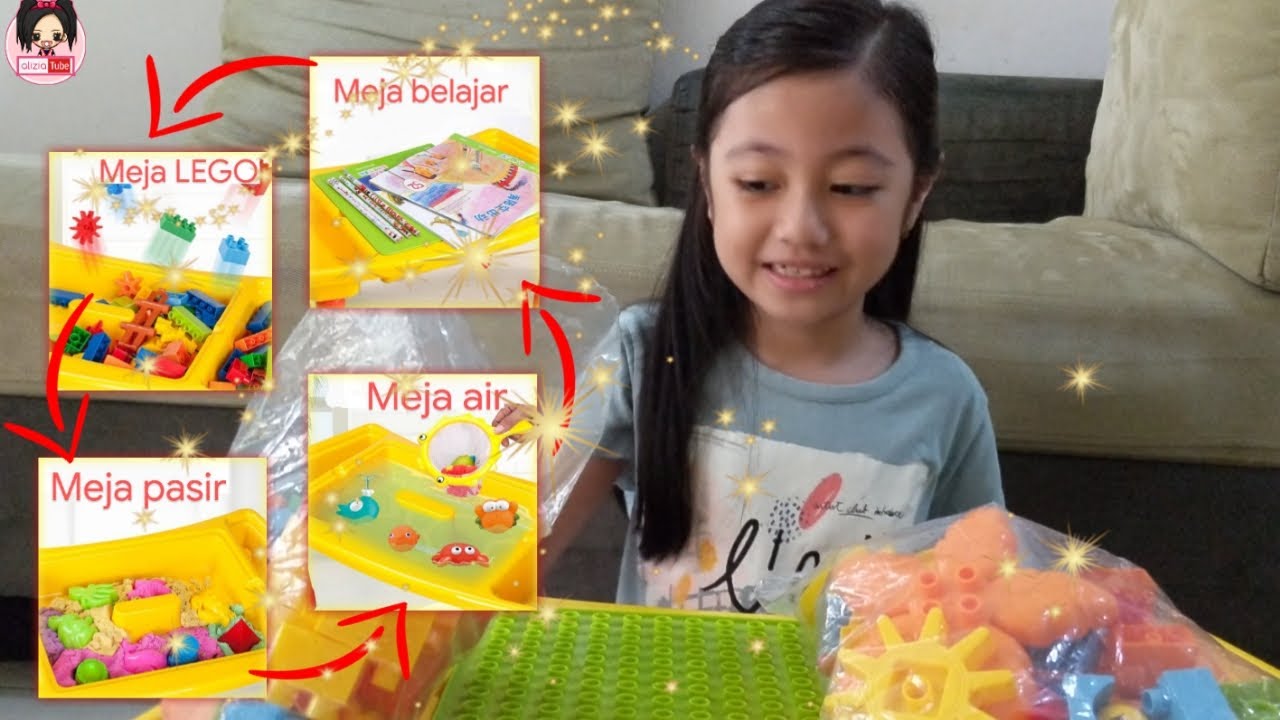 Unboxing multifunctional building blocks table #46