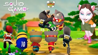 Minion Rush Vs Subway Surfer Vs Talking Tom Hero Dash~ SQUID GAME FUNNY- MISSION screenshot 4