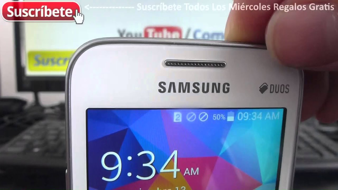 Samsung Galaxy Ace 4 Lite Duos Cómo insertar la tarjeta Micro SD SM-G313ML/ DS español - YouTube