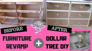 #fancyfurniture #dollartreediy ok so i have been wanting to revamp
this dresser for such a long time ago and finally got around do it!
the end results a...
