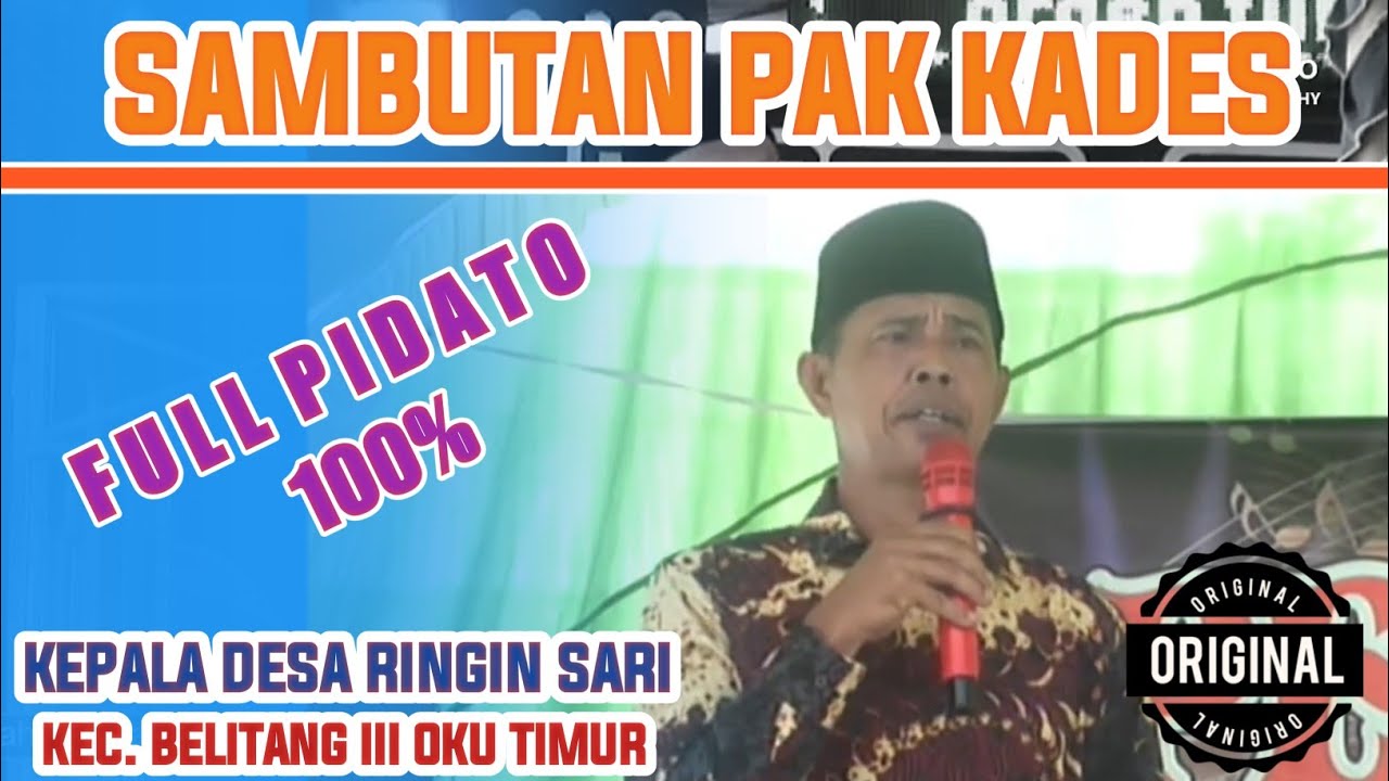 Sambutan Bapak Kades Ringin Sari di acara Pernikahan Asmara & Hengky || Part 02