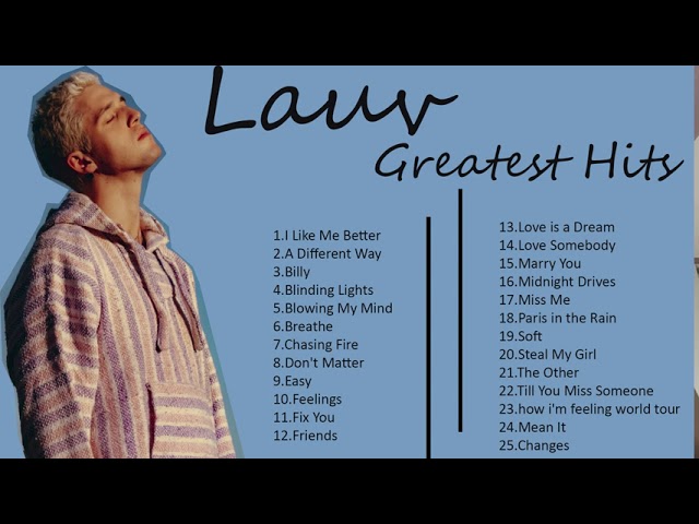 Lauv Greatest Hits 2020 -- Best Songs Of Lauv class=