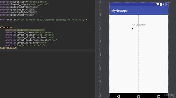 012 lecture 7 making a bmi calculator android app part 1