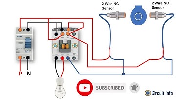 2 Wire Proximity Sensor wiring with  magnetic Contactor l Auto l Mechanical CAM @CircuitInfo #sensor