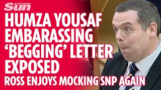 Douglas Ross mocks Humza Yousaf&#39;s embarrassing &#39;begging letter to save his skin&#39;