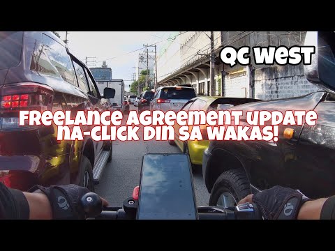 FOODPANDA BIKER/CYCLIST VLOG 089 | SA WAKAS FREELANCE AGREEMENT UPDATE ✅✅ | QC WEST