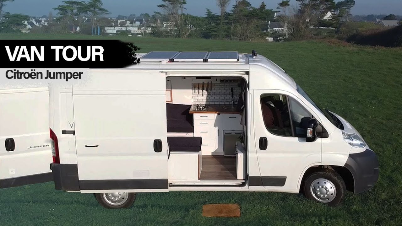 Vantour | Diy Citroen Jumper Vanconversion With Full Kitchen And Home  Cinema - Youtube