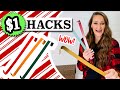 Grab $1 Wreath Hangers From the Dollar Store for these UNBELIEVABLE HACKS!🎄EASY crafts with Cricut!