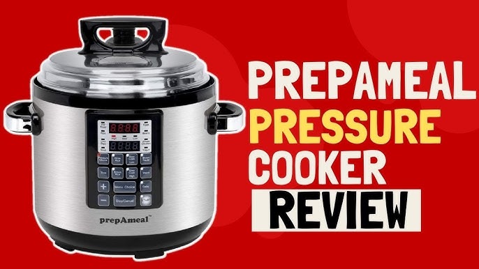 prepAmeal 8Qt Pressure Cooker & Air Fryer Combo with Pressure Lid and  Air-Fry Lid - 7-in-1 cooking Modes, Easy Read LCD Display, 27 Presets  Programs