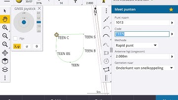 Trimble Access Codemeten stuurcodes gebruiken