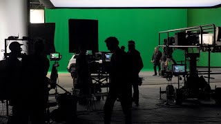 behind the scenes of our TV ad, on a green screen where the whole of Paris comes to life.