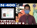 2022 Virtual Mock Interview 6 Naturalization | US Citizenship (entrevista) ciudadania estadounidense