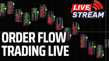 NQ & GC - 24/7 LIVE STREAM - FOOTPRINT & ORDER FLOW  with CUMULATIVE DELTA DIVERGENCE. NASDAQ & GOLD
