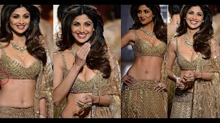 Shilpa Shetty Deep Cleavage Show In Traditional Indian Outfit Look  | Bollywood Media Feed.