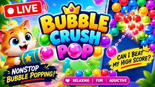 🫧 MOST SATISFYING BUBBLE GAME! 😍 | Bubble Crush Pop LIVE #gaming #gameplay screenshot 3