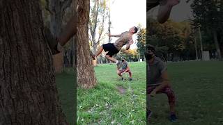 Así se hace Wall Flip en un árbol 🌳