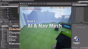 Unreal Engine 4 AI Behavior Tree & NavMesh - Part 1/5